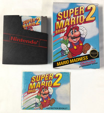 Super Mario Bros. 2 Nintendo NES, 1988  First Print Round Seal Box w/ Manual