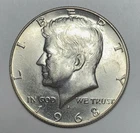 1968-D 50C Kennedy Half Dollar Uncirculated 40% Silver