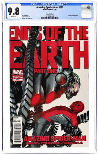 Amazing Spider-Man #682B Dell'otto 1:25 Variant CGC 9.8 2012 3792341018