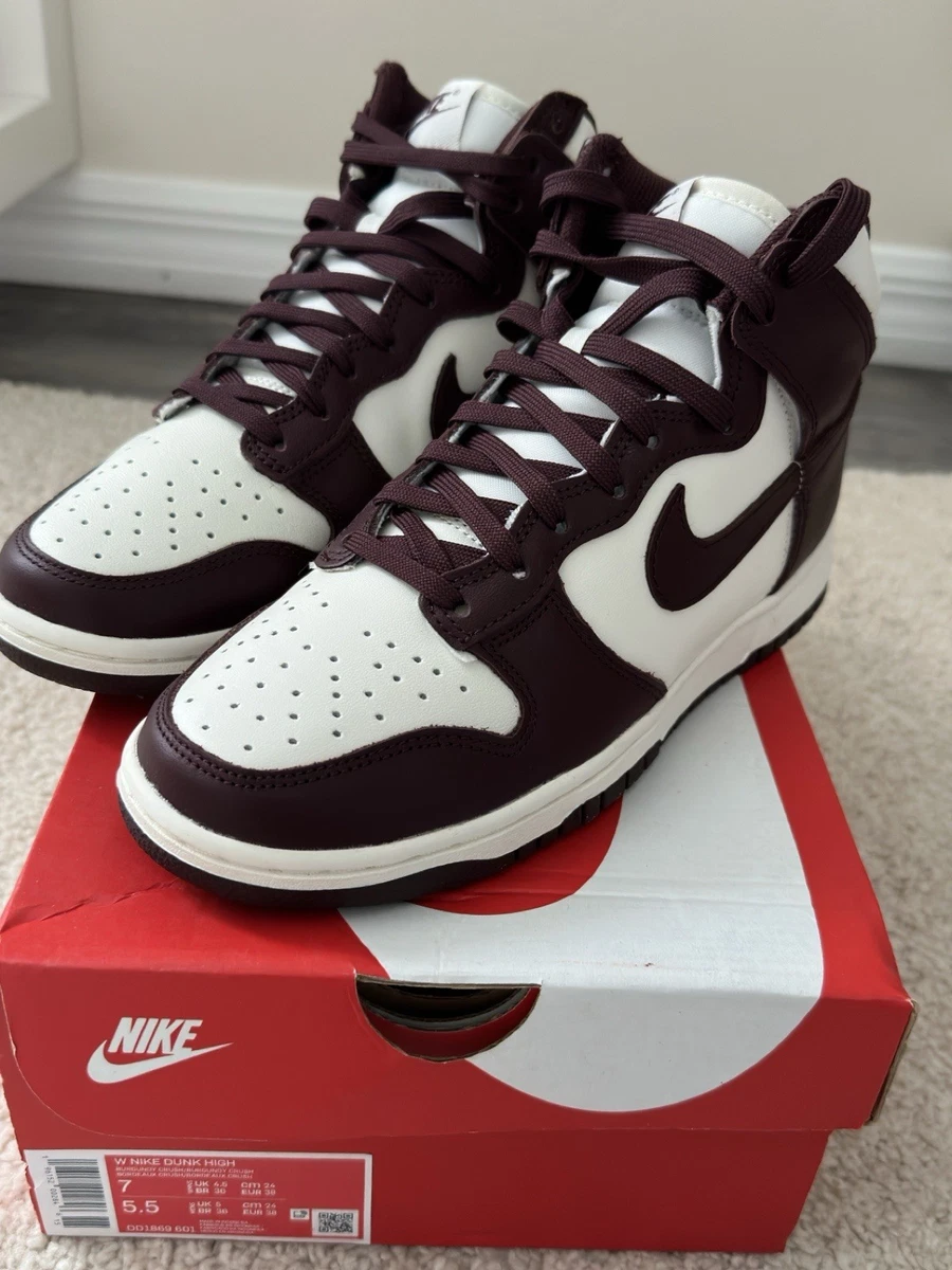 Nike Dunk High 白/バーガンディ sz 27.5 Nike Dunk High Burgundy Crush W | eBay