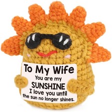 MY-ALVVAYS Anniversary Sunshine Gift for Wife Wifey, I Love You Small, Yellow