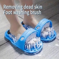 2 in 1 Foot Scrubber Brush Slipper Bath Shower Spa Cleaner Scrub Feet Massage