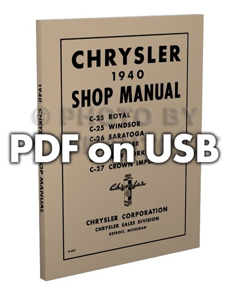 Chrysler USB Werkstatthandbuch 1948 1947 1946 1942 1941 1940 Reparatur Service-image