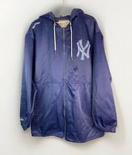 Mitchell  Ness Men's XL Blue Full Zip Hooded MLB New York Yankees Jacket