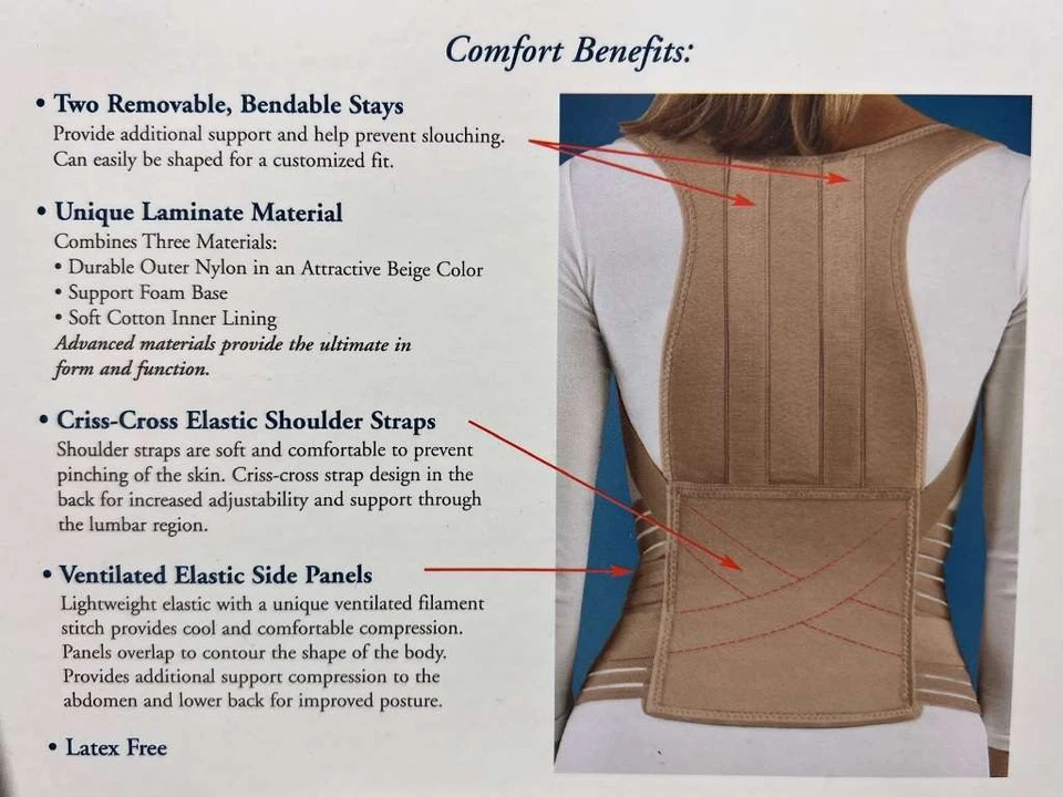 FLA Orthopedics Soft Form Posture Control Brace, Medium - Image 4 of 4