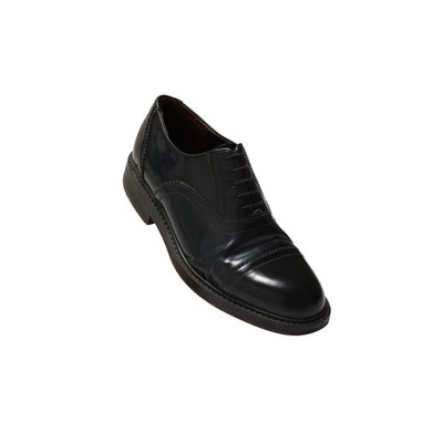 LLOYD (Germany) Vintage 1990s, Minimal Brogueing, Stitched Cap Overlay, Goodyear