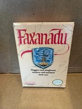 Faxanadu NES Nintendo Complete in Box CIB Authentic RPG Adventure