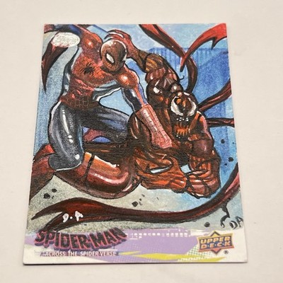 UD Marvel Spiderman & Carnage Across the  Spider-Verse AP Sketch By Dario Arte