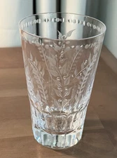 William Yeoward English Crystal FERN Highball / Tumbler Glass 5-1/4” Mint 14oz