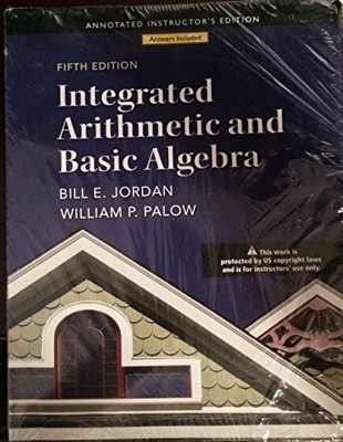 William Palow - Integrated Arithmetic and Basic Algebra - book - B888z