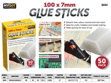50Pcs Glue Sticks 100*7Mm PT 0.09 per stick