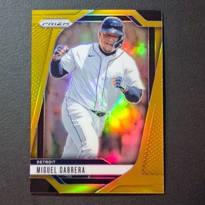 Panini Prizm Gold Prizm Miguel Cabrera #233 Serial Numbered Tigers 2025 7/10