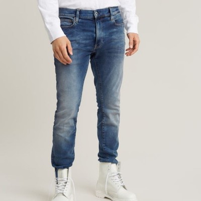G-Star RAW Lancet Skinny Tapered  Jeans  Blue Stretch Denim Mens Size US 34