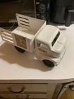 1953 TONKA GREEN GIANT STAKE TRUCK GREAT SHAPE.STORED WELL Missing some Hub Caps