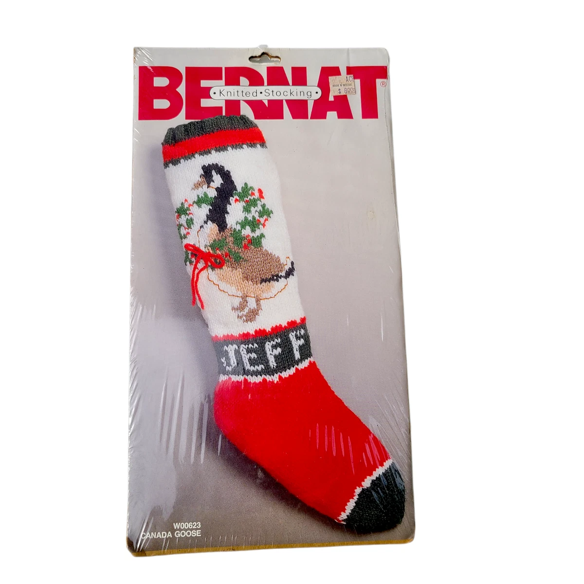Bernat Christmas Canada Goose Stocking Kit Knit Knitted Bird NEW