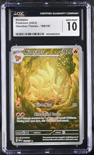 Ninetales graded CGC 10 for sale on eBay