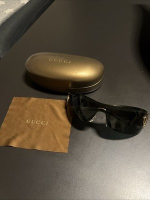   GUCCI Y2K Sonnenbrille   Vintage Shield Style   ORIGINAL + Etui 
