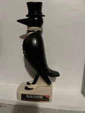 Vintage Old Crow Kentucky Bourbon Whiskey Ceramic Decanter