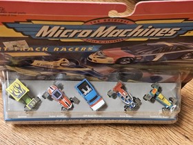 Lot of 5 Vintage 1995 Galoob Micro Machines Minis #25 Rally Set: #10, 17, 18, 11