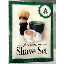 Van Der Hagen Premium Boar Bristle Shave Set 2.5 oz. Soap,Bowl,Brush NEW IN BOX