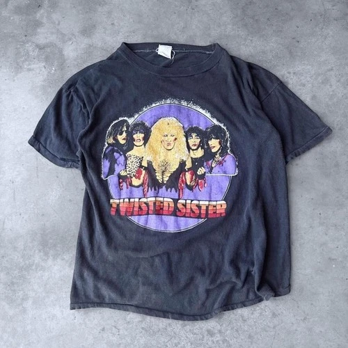 Twisted Sister T-shirt Parking Lot Concert Tee 1980s vintage concert t-shirt, vintage, size M, single stitch, B+ condition