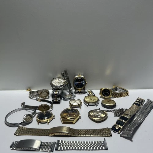 Vintage Watch Lot Bulova, Seiko, Timex, Waltham + More
