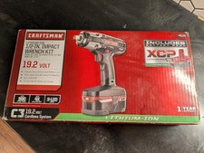 Craftsman 19.2v Volt Cordless 12 Impact Wrench Kit Battery Charger New In Box