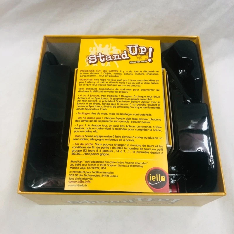 Stand Up! Board Game Reverse Charades IELLO 2011  (FRENCH) EX/NM - Image 3 of 4