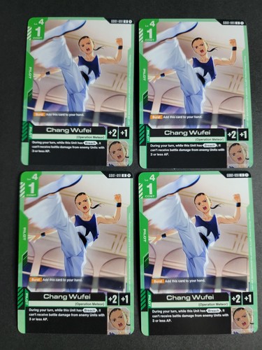 Chang Wufei (X4) GD01-091 Uncommon Gundam NewType Rising