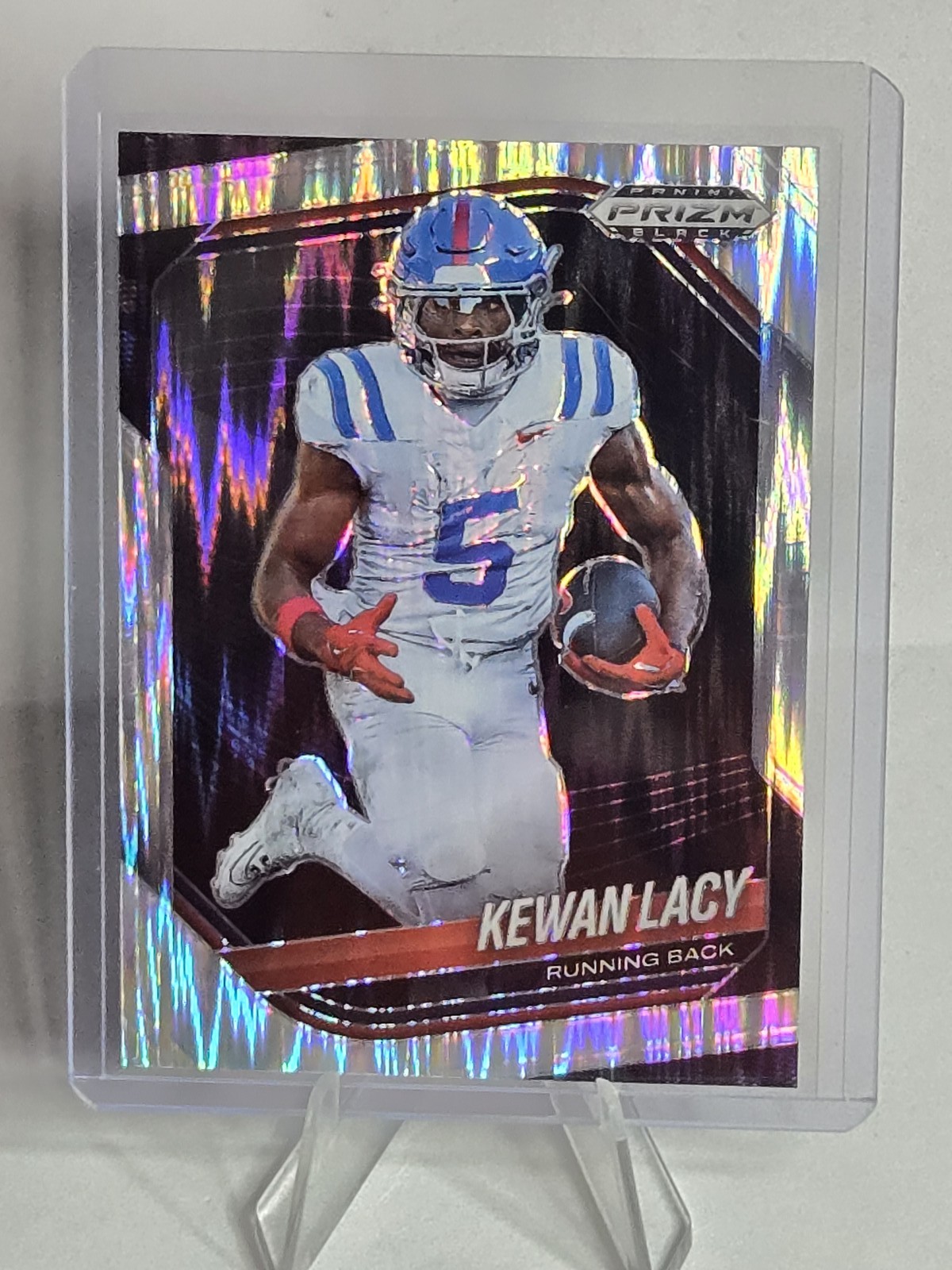 2025 Panini Prizm Black #153 Kewan Lacy Prizms Skewed #/249