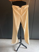 Vintage Valentino Ivory Virgin Wool Blend Straight Leg Dress Pants Sz 4. Italy