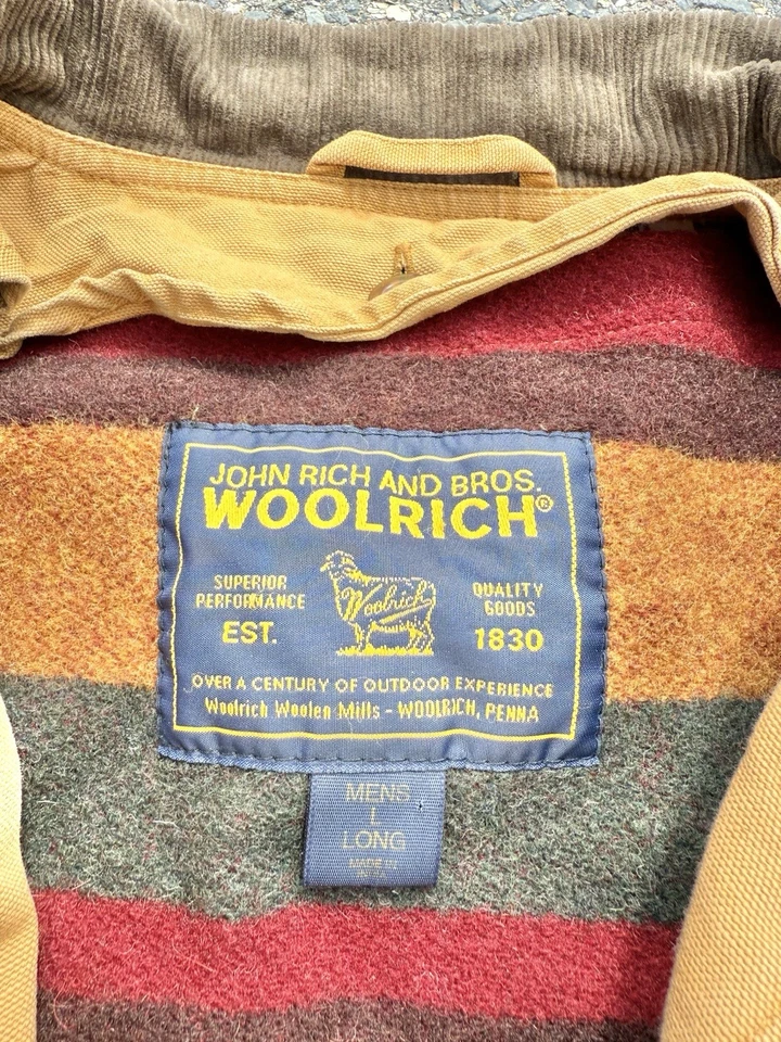 Vintage Woolrich Wool Blanket Lined Barn Chore Coat Duck Workwear Jacket Large - Image 4 of 4