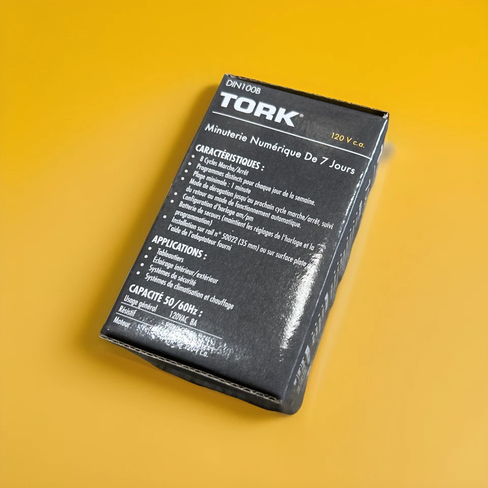 🔥(AN) ***QTY 1*** Tork DIN100B Digital 7-Day Timer 1 Channel DIN Rail Mount SPD - Image 4 of 4