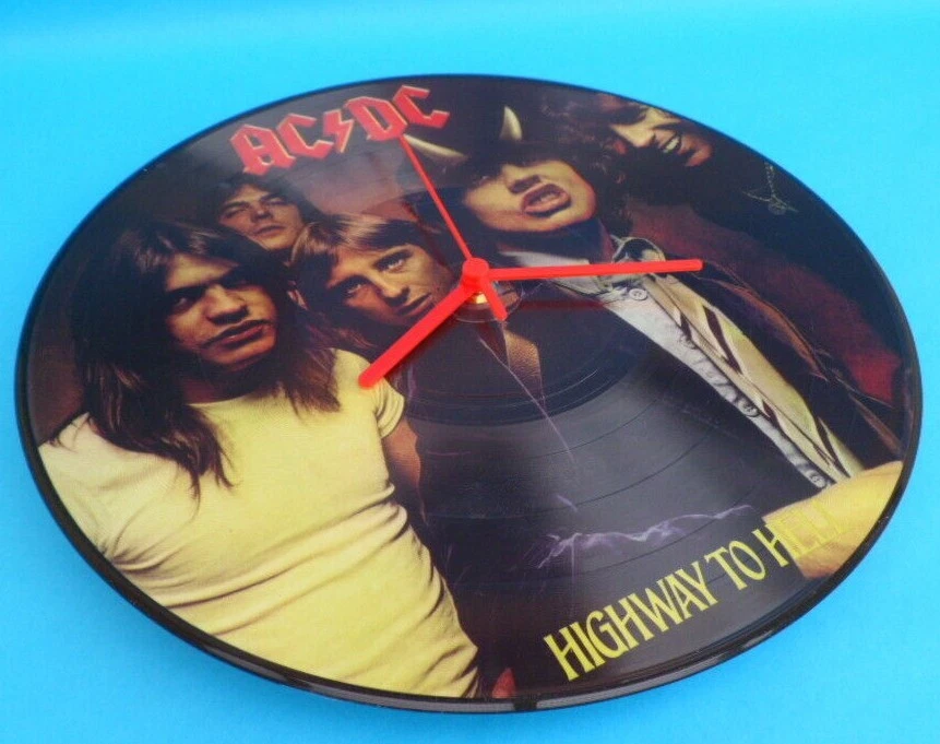 AC/DC CLOCK AC DC Upcycled Vinyl Record Picture Disc Highway To Hell SN12P082 12 - Image 3 of 4