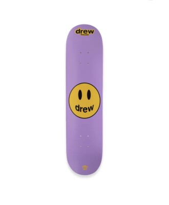 drew houseスケートボード Drew House Mascot Lavender Skateboard Deck Brand New Justin