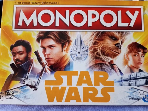 2017 Star Wars  Monopoly Board Game - Disney Hasbro-Han solo edition