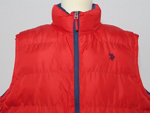 U.S. Polo Association Puffer Vest Mens XL Red Feel Dry Water Resistant Polyester - Picture 4 of 11