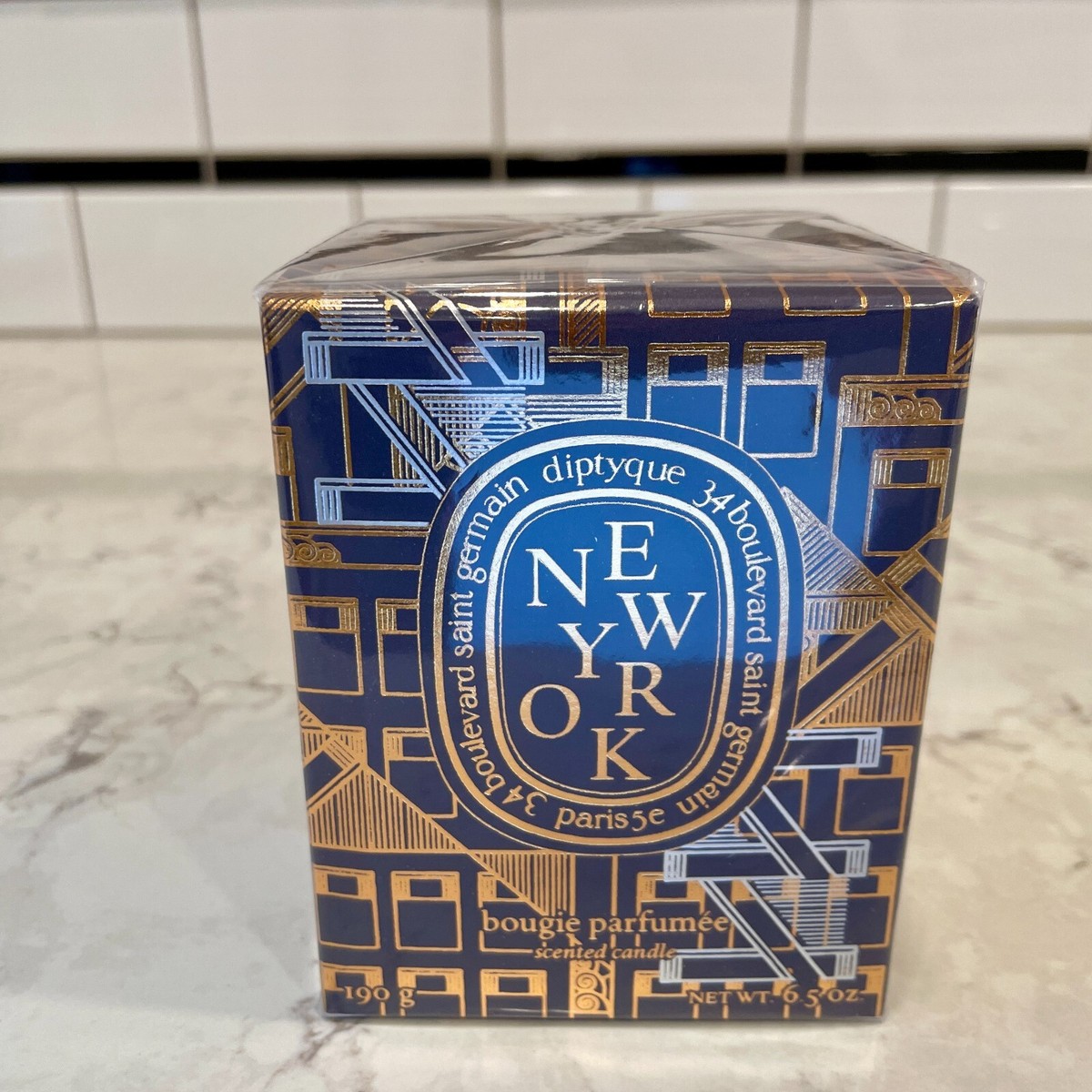 Diptyque シティキャンドル　New York 190g DIPTYQUE City NEW YORK Scented Candle 6.5 oz 190 g Full Size