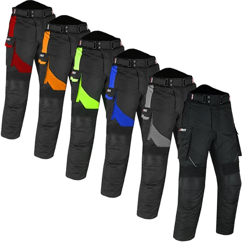 Mens Motorcycle Waterproof Trousers Cordura Textile Motorbike CE Armoured Pants