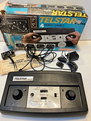 Vintage 1977 Coleco 6030 TELSTAR Alpha 4 Video Games Console