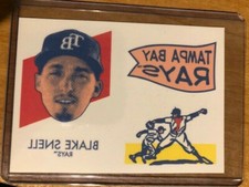 2020 TOPPS HERITAGE 1971 BLAKE SNELL TATTOO TAMPA BAY