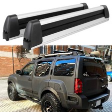 Snowboard Ski Top Roof Rack Carrier Cross Bar Wlock For Nissan Xterra 2000-2015