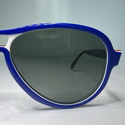 Vintage B&L RayBan USA G15 NOS Vagabond Blue White Red 70s  display picture 2