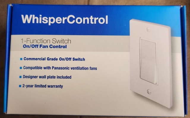 Panasonic Ecoswitch 1 Function On/off Fan Switch - White for sale ...