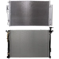 Radiator & AC Condenser Cooling Kit For 2011 2012 2013 2014 2015 Kia Sorento