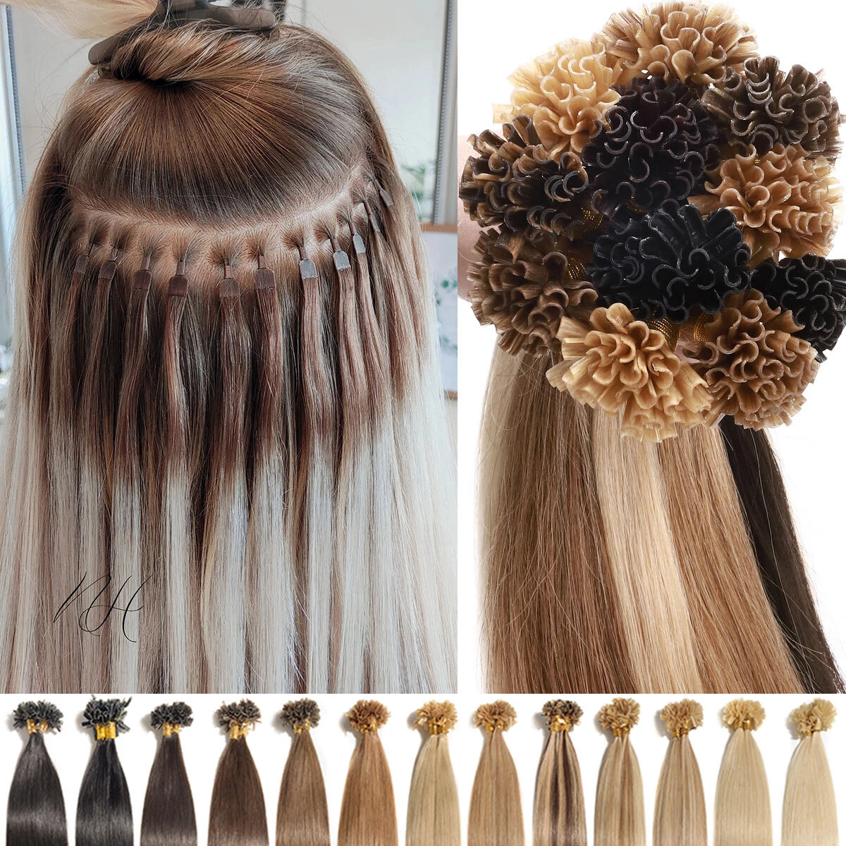Pre bonded top hair extensions