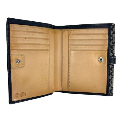 Vintage COACH Signature SOHO Buckle Bifold Wallet Change Purse