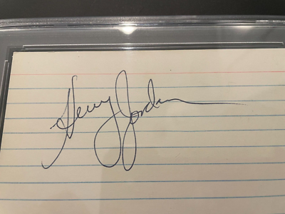 henry jordan signature