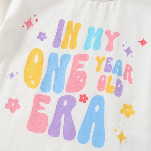 Baby Girl First Birthday Outfit 1st Birthday Shirt in My One Year Old Era Top... - Picture 6 of 7