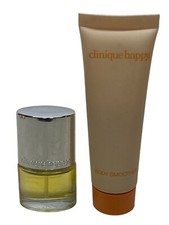 Clinique Happy Mini .14 oz Spray Perfume  1 oz Happy Body Soother Cream New